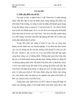 Hoàn thiện thủ tục phân tích trong kiểm toán báo cáo tài chính tại công ty kiểm toán việt nam 