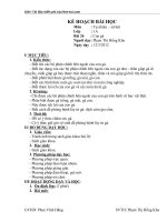 GIÁO án tự NHIÊN – xã hội lớp 1a bài 26  CON gà 