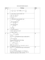 ĐÁP án đề KIỂM TRA số 1