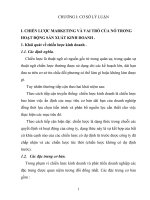 CHIẾN LƯỢC MARKETING VÀ VAI TRÒ CỦA NÓ TRONG HOẠT ĐỘNG SẢN XUẤT KINH DOANH