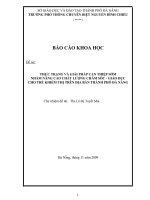 Thực trạng và giải pháp can thiệp sớm nhằm nâng cao chất lượng chăm sóc – giáo dục trẻ khiếm thị trên địa bàn thành phố đà nẵng 