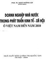 Ebook doanh nghiệp nhà nước trong phát triển kinh tế xã hội ở việt nam đến năm 2010  phần 1