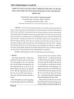 Nghiên cứu khả năng phát hiện ô nhiễm bụi trên khu vực đô thị bằng công nghệ viễn thám nhằm hỗ trợ quan trắc môi trường không khí