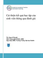 Cải thiện kết quả học tập của sinh viên thông qua đánh giá