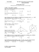 Bo de thi on tap THPT