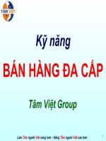 Bài giảng kỹ năng bán hàng đa cấp   kỹ năng kinh doanh qua mạng