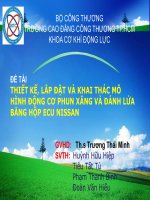 Bài thuyết trình thiết kế, lắp đặt và khai thác mô hình động cơ phun xăng và đánh lửa bằng hộp ecu nissan