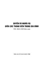 Ebook quyền và nghĩa vụ giữa các thành viên trong gia đình  phần 1