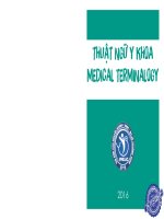 Thuật Ngữ Y khoa Medical terminalogy