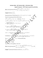 CHUYÊN đề bài tập PHƯƠNG TRÌNH bất PHƯƠNG TRÌNH và hệ PHƯƠNG TRÌNH có lời GIẢI CHI TIẾT