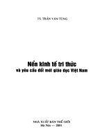 Ebook nền kinh tế tri thức và yêu cầu đổi mới giáo dục ở việt nam  phần 1