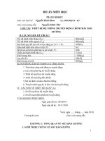 THIẾT kế hệ THỐNG TRUYỀN ĐỘNG CHÍNH máy bào