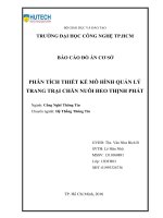 Báo cáo đồ án cơ sở quản lý trang trại chăn nuôi heo Thịnh Phát