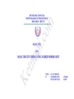 MẠNG TRUYỀN THÔNG CÔNG NGHIỆP MODBUS RTU