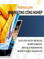 SLIDE bài GIẢNG MARKETING CÔNG NGHIỆP 
