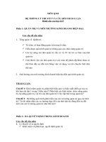 HỆ THỐNG LÝ THUYẾT VÀ CÂU HỎI THẢO LUẬN MÔN QUẢN TRỊ HỌC