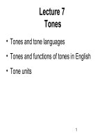 Tone english Âm điệu trong tiếng anh