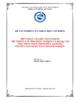Biên soạn tài liệu tham khảo hệ thống câu hỏi trắc nghiệm và bài tập học phần thuế trình độ cao đẳng chuyên ngành kế toán doanh nghiệp
