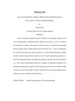 IMPULSE BUYING BEHAVIOR OF APPAREL PURCHASERS