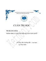 NGÂN HÀNG á CHÂU   TIN đồn và CÁCH GIẢI QUYẾT 