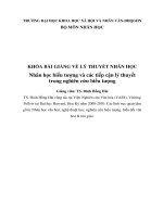 Nhân học biểu tượng và các tiếp cận lý thuyết trong nghiên cứu biểu tượng