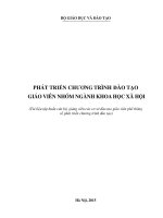 PHÁT TRIỂN CHƯƠNG TRÌNH ĐÀO TẠO GIÁO VIÊN NHÓM NGÀNH KHOA HỌC XÃ HỘI