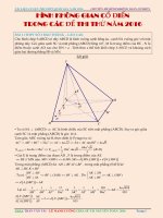 HINH HOC KHONG GIAN KINH DIEN trong de thi dai hoc  2016