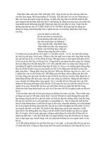 BAÌ VIẾT về lưu BIỆT KHI XUẤT DƯƠNG