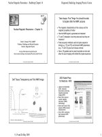 Nguyên lý tạo ảnh trong MRI (NMR dx rad imaging physics course) phần 2