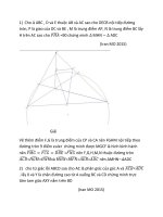 một số bài và dáp án hình học