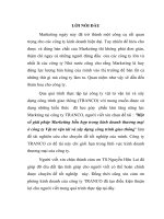 Một số giải pháp marketing hỗn hợp trong kinh doanh thương mại ở công ty vật tư vận tải và xây dựng công trình giao thông 