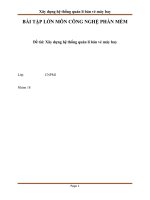 Xây dựng hệ thống quản lí bán vé máy bay