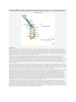 VÙNG THIÊN NHIÊN BÌNH TRỊ THIÊN 