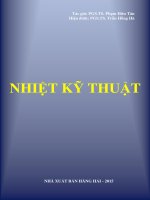 Giáo trình nhiệt kỹ thuật  phần 1