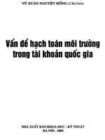 Ebook vấn đề hạch toán môi trường trong tài khoản quốc gia  phần 1
