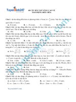 60 câu bài tập nâng cao về dao động điều hòa