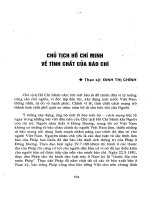 Ebook tư tưởng hồ chí minh về báo chí (kỷ yếu đề tài cấp bộ 2001   2002)  phần 2