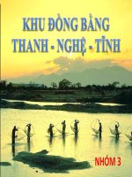 báo cáo khu đồng bằng thanh nghệ tĩnh