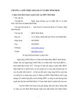 Ngân hàng thương mại cổ phần đầu tư và pháttriên Việt Nam chi nhánh Bình Định