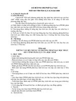 ĐỔI MỚI PHƯƠNG PHÁP DẠY HỌC PHÁT HUY TÍNH TÍCH CỰC CỦA HỌC SINH