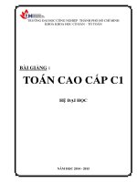 Bài giảng toán cao cấp c1 đại học   th s huỳnh văn hiếu