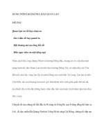 tiểu luận khách sạn du lịch đề tài HÀNH TRÌNH KHÁM PHÁ đảo QUAN lạn