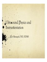 Hiện tương vật lý và âm thanh trong siêu âm Ultrasound Physics and  Instrumentation