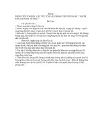 PHÂN TÍCH ý NGĨA của các yếu tố kì ảo TRONG  CHUYỆN NGƯỜI CON gái NAM XƯƠNG