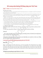 ĐỀ CƯƠNG môn ĐƯỜNG lối ĐẢNG CỘNG sản VIỆT NAM 