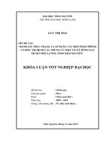 Đánh Giá Thực Trạng Và Áp Dụng Các Biện Pháp Phòng Và Điều Trị Bệnh Cầu Trùng Gà Thịt Tại Xã Đông Đạt Huyện Phú Lương Tỉnh Thái Nguyên