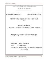 THIẾT kế bản vẽ THI CÔNG BỆNH VIỆN THANH hóa 