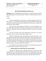 BÀI tập môn MARKETING NÂNG CAO