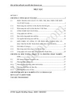 THIẾT kế CHƯƠNG TRÌNH QUAN TRẮC nước THẢI của NHÀ máy BIA THANH hóa CÔNG SUẤT 1 500 m3  NGÀY đêm