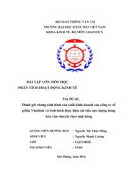 Đánh giá chung tình hình sản xuất kinh doanh của công ty cổ phần vinalink và tình hình thực hiện chỉ tiêu sản lượng hàng hóa vận chuyển theo mặt hàng 